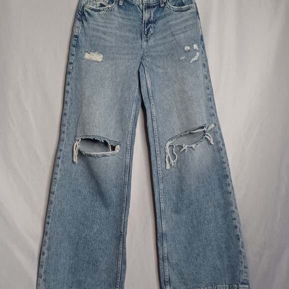 Arizona Jeans Juniors 3(Small) Baggy Through Hip/Thigh Low Rise Wide Leg Skater - Picture 3 of 10